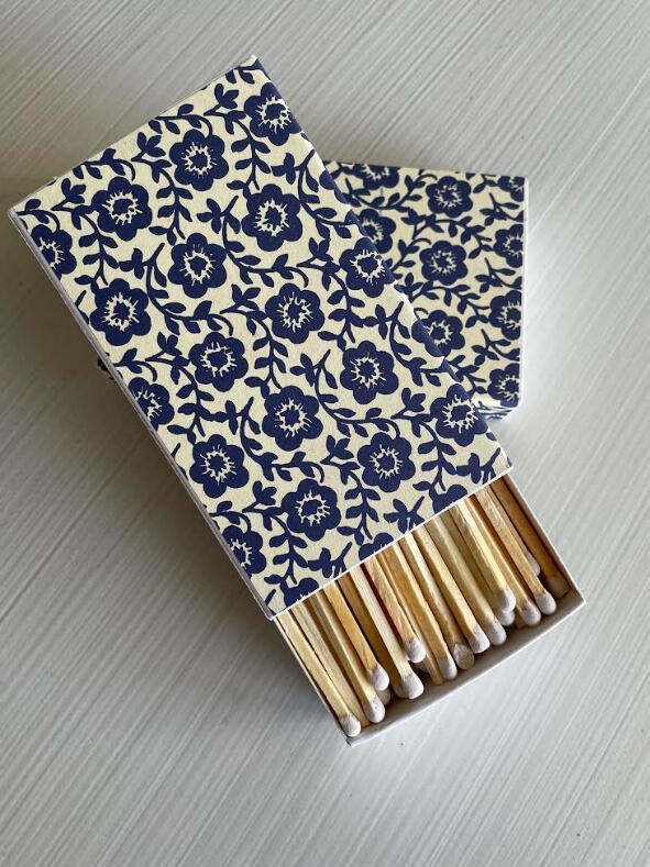 navy flowers
